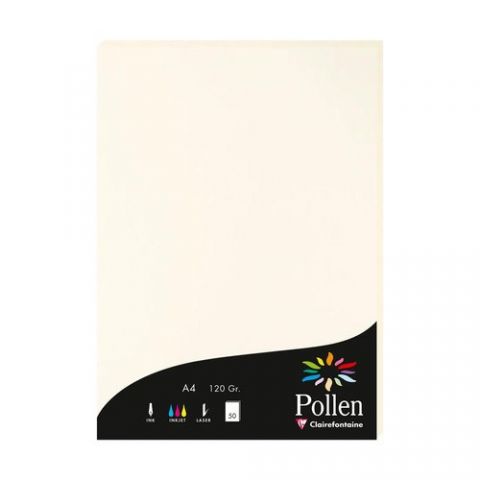 PAPEL CLAIREFONTAINE POLLEN A4 50h BLANC