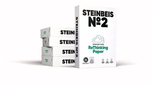 PAPEL A4 STEINBEIS Nº2 80g 500h 100% RECICLADO