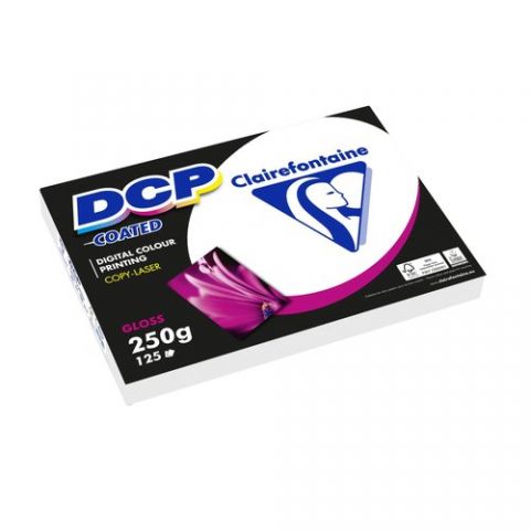 PAPEL A3 CLAIREFONTAINE DCP COUCHE GLOSS 250g 125h