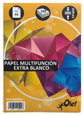 PAPEL A5 OLEF 80g 500h LISO (CUARTILLA)