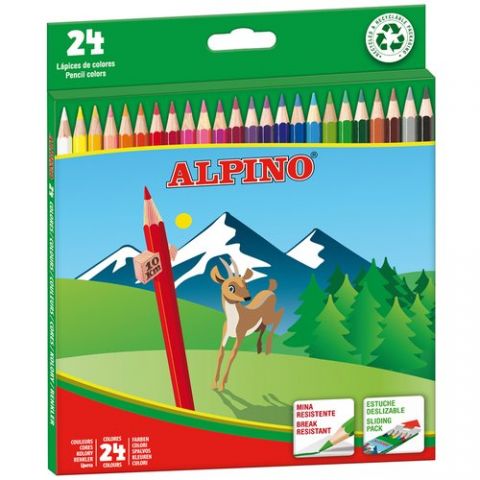 LAPICES COLOR ALPINO  LG. est.24