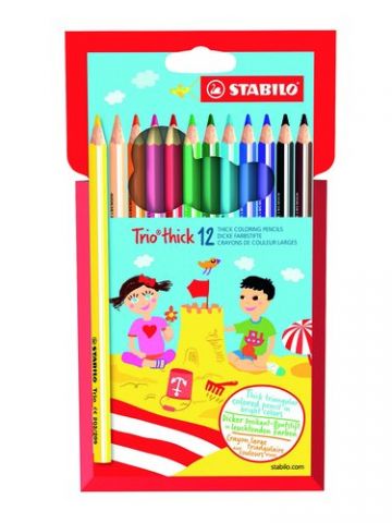 LAPICES COLOR STABILO TRIO est.PLAST.12