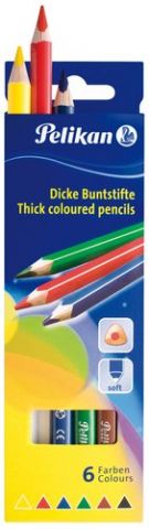 LAPICES de COLORES PELIKAN TRIANGULAR estuche de
