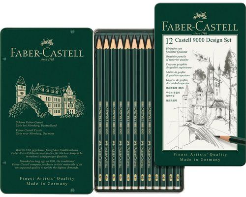 LAPIZ de GRAFITO FABER-CASTELL 9000 SURTIDO ESTUCH