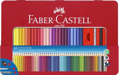 LAPICES ACUARELABLES FABER-CASTELL GRIP estuche ME