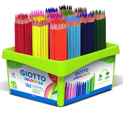 LAPICES GIOTTO COLORS 3.0 SCHOOL PACK de 192