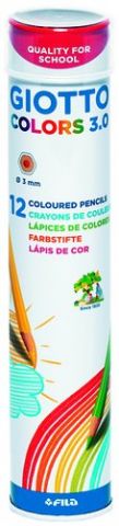 LAPICES GIOTTO COLORS 3.0 BOTE METALICO de 12 UNID