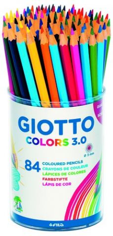 LAPICES GIOTTO COLORS 3.0 BOTE de 84 UNIDADES