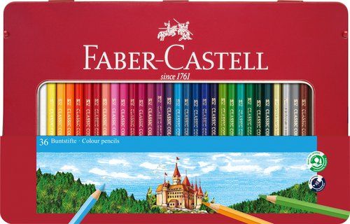 LAPICES COLOR FABER  est.METAL 36