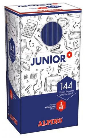 LAPIZ JUNIOR GRAFITO CON CABECILLA CAJA DE 144 UNI
