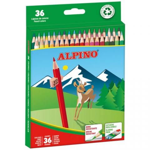 LAPICES COLOR ALPINO  LG. est.36