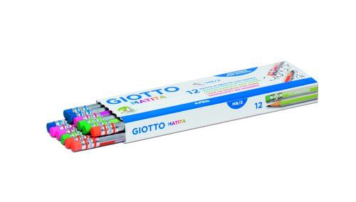 LAPIZ de GRAFITO GIOTTO MATITA con GOMA - HB