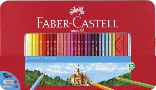 LAPICES COLOR FABER  est.METAL 60