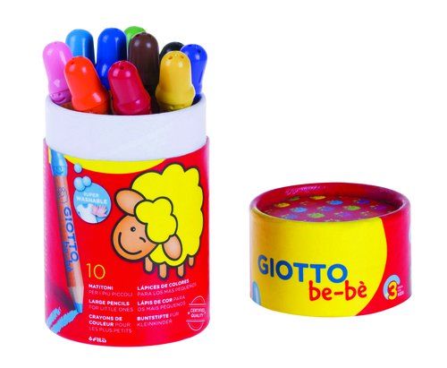 LAPICES de COLORES GIOTTO BEBE SUPER BOTE DE 10
