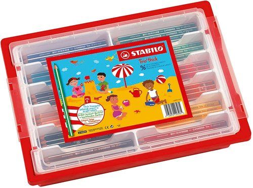 LAPICES de COLORES STABILO TRIO SCHOOLPACK DE 96