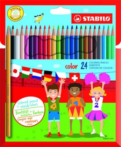 LAPICES COLOR STABILO COLOR ESTUCHE 24