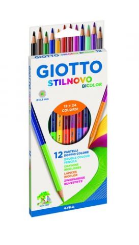 LAPICES de COLORES GIOTTO STILNOVO BICOLOR estuche