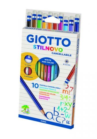 LAPICES de COLORES GIOTTO STILNOVO BORRABLES estuc