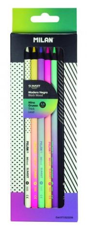 LAPICES de COLORES MILAN SUNSET MINA GRUESA ESTUCH