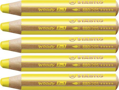 LAPICES de COLORES STABILO WOODY 3 en 1 AMARILLO E