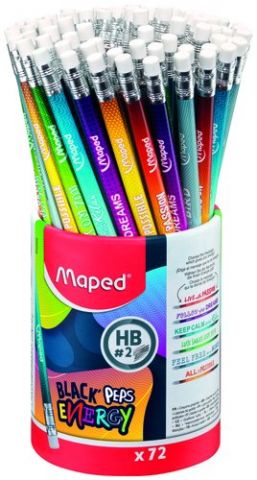 LAPIZ de GRAFITO MAPED BLACK