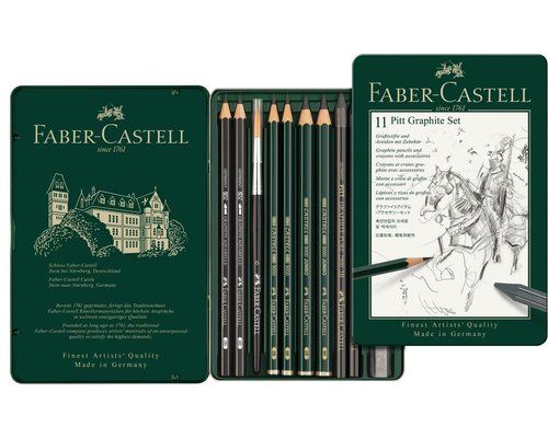 LAPIZ de GRAFITO FABER-CASTELL PITT SURTIDO estuch
