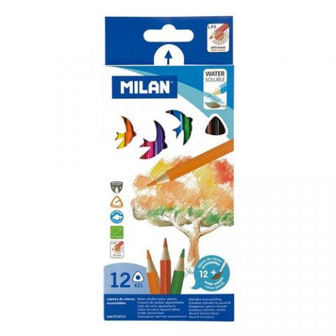 LAPICES ACUARELABLES MILAN TRIANGULAR MINA 2,9 mm