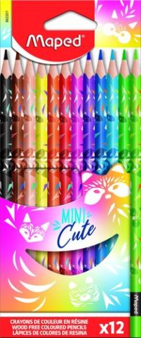 LAPICES de COLORES MAPED MINI CUTE  estuche de 12