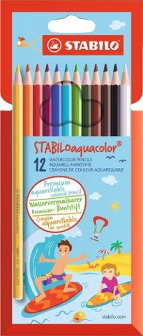 LAPICES ACUARELABLES STABILO AQUACOLOR estuche CAR