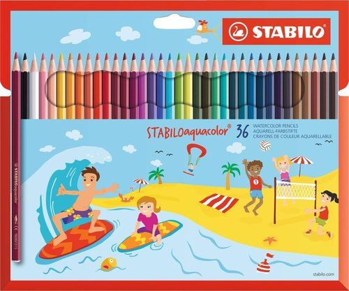 LAPICES ACUARELABLES STABILO AQUACOLOR estuche CAR