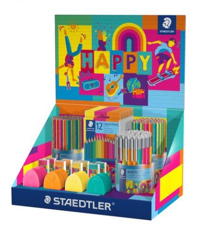 LAPIZ STAEDTLER GAMA HAPPY LINE SURTIDO EXPOSITOR