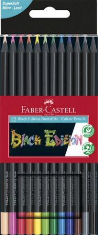 LAPICES de COLORES FABER-CASTELL BLACK EDITION EST
