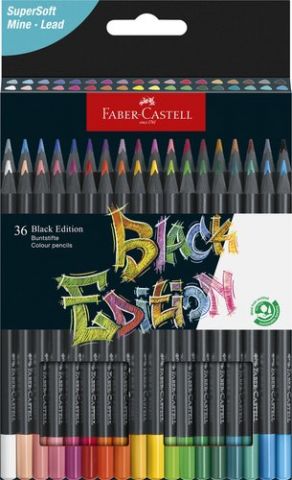 LAPICES de COLORES FABER-CASTELL BLACK EDITION EST