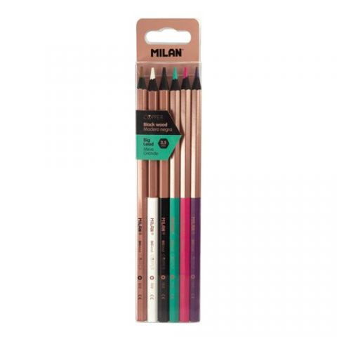 LAPICES de COLORES MILAN COPPER MINA GRUESA HEXAGO