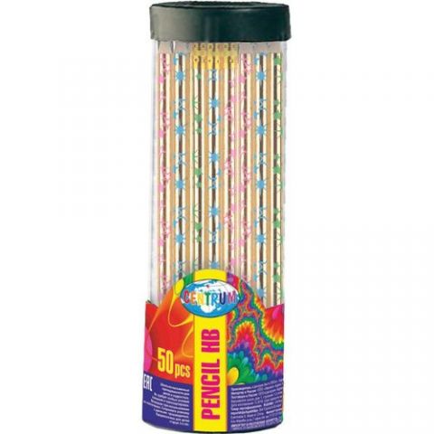 LAPIZ de GRAFITO CENTRUM con GOMA HB COLORES SURTI