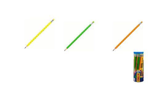 LAPIZ de GRAFITO CENTRUM con GOMA HB COLORES SURTI