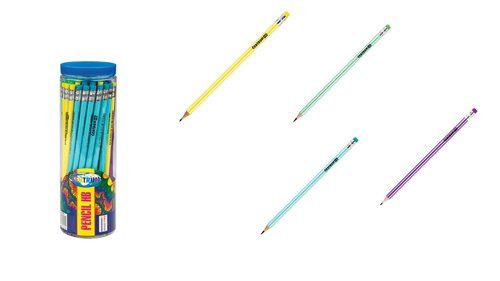 LAPIZ de GRAFITO CENTRUM con GOMA HB COLORES SURTI