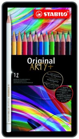 LAPICES de COLORES STABILO ORIGINAL ARTY estuche d