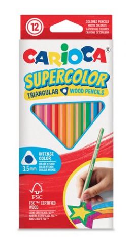 LAPICES de COLORES CARIOCA SUPERCOLOR TRIANGULAR C