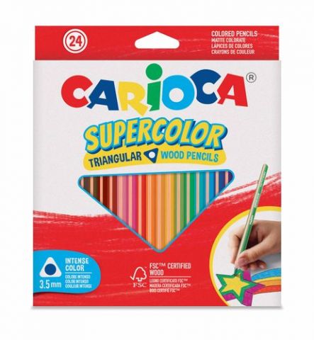 LAPICES de COLORES CARIOCA SUPERCOLOR TRIANGULAR C