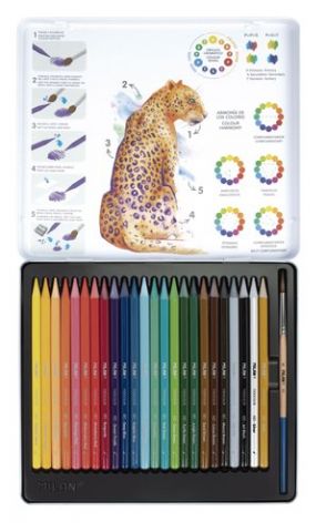 LAPICES COLOR MILAN ACUARELABLES estuche METAL de