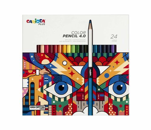 LAPICES de COLORES CARIOCA PLUS CAJA de 24