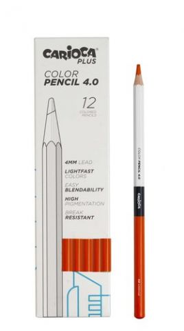 LAPICES de COLORES CARIOCA PLUS CAJA de 12 NARANJA
