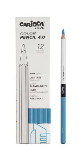 LAPICES de COLORES CARIOCA PLUS CAJA de 12 AZUL CL