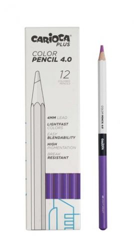 LAPICES de COLORES CARIOCA PLUS CAJA de 12 MORADO
