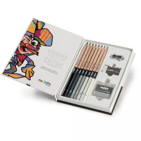 LAPICES de GRAFITO CARIOCA PLUS SET DE DIBUJO (lap
