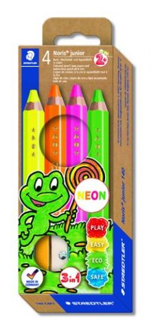 LAPICES de COLORES STAEDTLER 140 NEON CAJA de 4