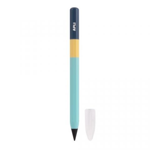 LAPIZ APLI GRAFITO HB MINI INFINITO TRICOLOR AZUL