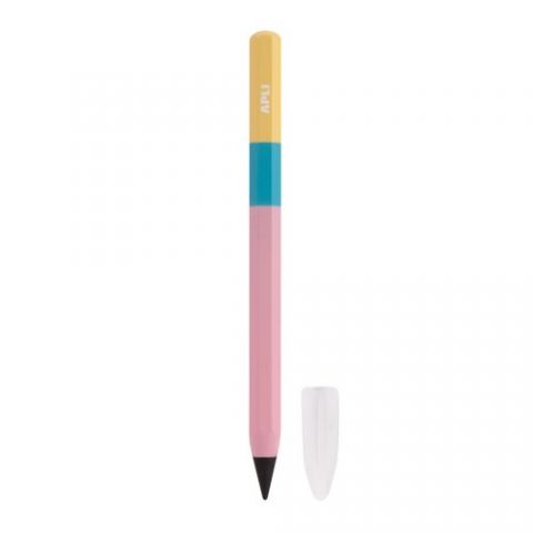 LAPIZ APLI GRAFITO HB MINI INFINITO TRICOLOR ROSA