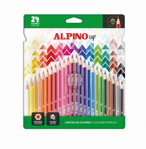 LAPICES de COLORES ALPINO UP MINA PREMIUM estuche
